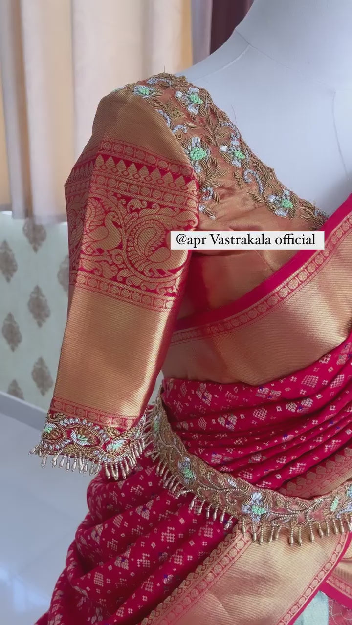 Kanjivaram Silk Zari Lehenga with Banarasi Dupatta & Blouse